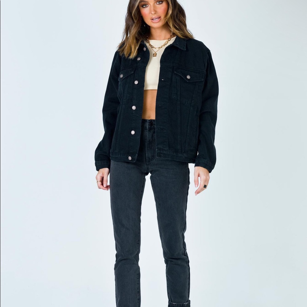 Phoenix Black Denim Jacket - Picture 2 of 4